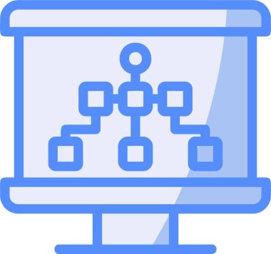 İş ikonu. vektör illüstrasyonu