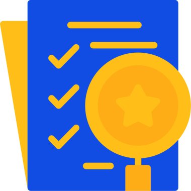 belge web simgesi basit vektör illüstrasyonunu kontrol et