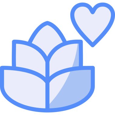 Kalp. Web simgesi basit illüstrasyon