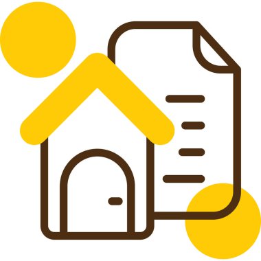 Emlak simgesi. vektör illüstrasyonu