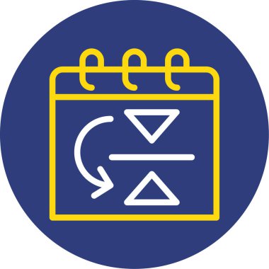 Takvim. Web simgesi basit illüstrasyon