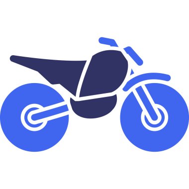 motosiklet web simgesi basit illüstrasyon