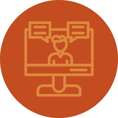 Dizüstü bilgisayarı olan bir adamın vektör çizimi