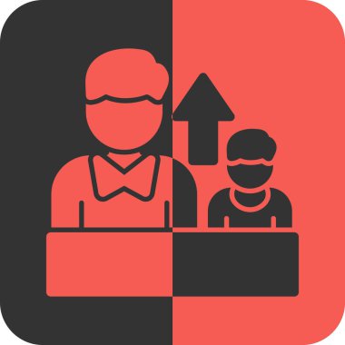 Bir erkek ve kadın ikonunun vektör çizimi