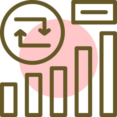 grafik simgesinin vektör illüstrasyonu