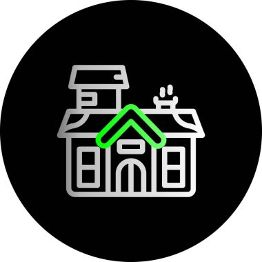 Soyut arkaplanda ev simgesi izole edildi