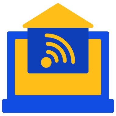 Wifi simgesi, vektör illüstrasyonu