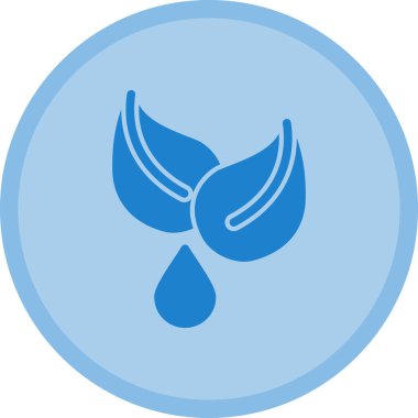 Yaprak. Web simgesi basit illüstrasyon