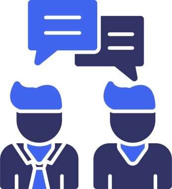 tartışma simgesi vektör illüstrasyonu