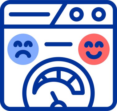 Üzgün surat. Basit tasarım