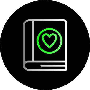 Bir kitap simgesinin vektör illüstrasyonu