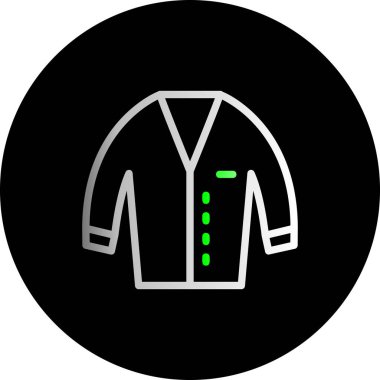 Benzersiz erkek ceketi vektör simgesi