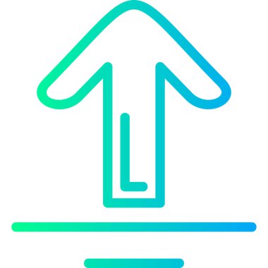 Mavi ve yeşil simgenin vektör illüstrasyonu