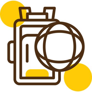 kamera fotoğraf ikonu. özet fotoğraf stüdyosu vektör rengi düz izole