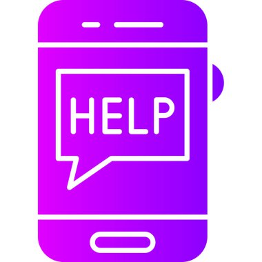 Cep telefonu. Web simgesi basit tasarım