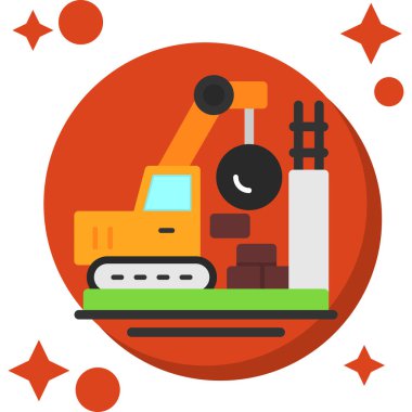 fabrika ve sanayi simgesi.