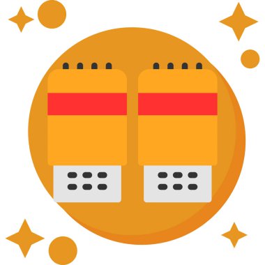 Yemek ve yemek pişirmenin vektör çizimi