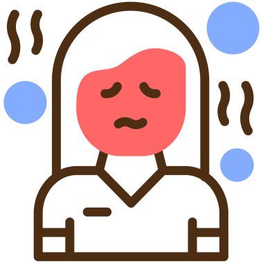 - Soğuk. Web simgesi basit illüstrasyon