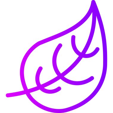 Yaprak ikonu vektör illüstrasyonu