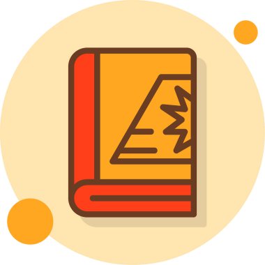 kitap simgesi modern vektör illüstrasyonu