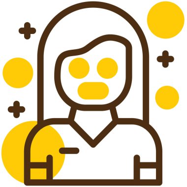 kadın simge vektör illüstrasyonu