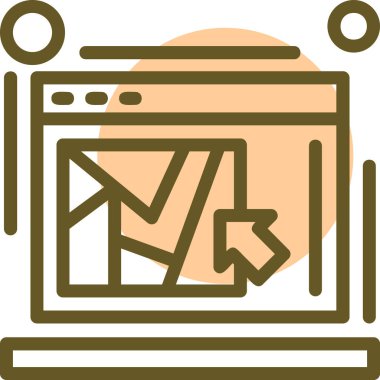 E-posta. Web simgesi basit illüstrasyon