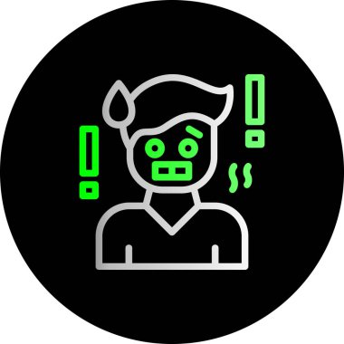 Uzaylı simgesi vektör illüstrasyonu