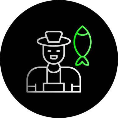 Şapkalı bir adamın vektör çizimi