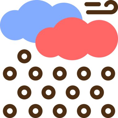 Bulut simgesi vektör illüstrasyonu