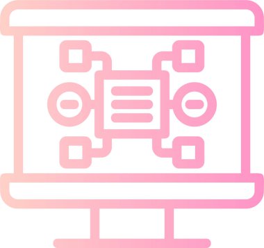 Modern eğitim ikonunun vektör illüstrasyonu