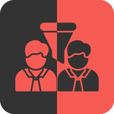 Bayrak taşıyan iş kadını, vektör illüstrasyonu