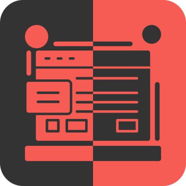 Web tasarım simgesi, vektör illüstrasyonu