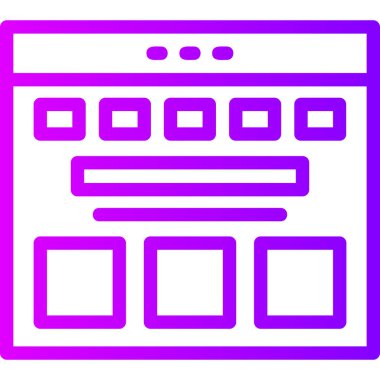 bilgisayar görüntüleme simgesi, vektör illüstrasyon tasarımı