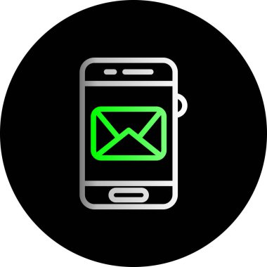 Vektör E- posta simgesi illüstrasyonu