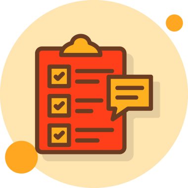 Kontrol listesi. Web simgesi basit illüstrasyon