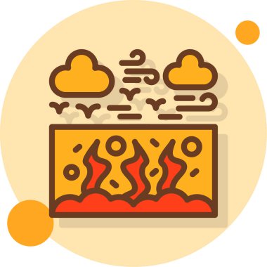 vektör sıcak hava ağı simgesi