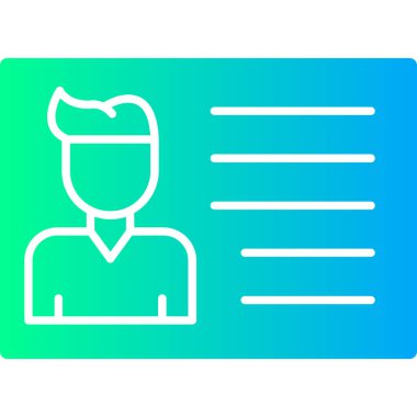 Bir insan simgesinin vektör illüstrasyonu