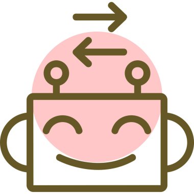 Şirin bir çizgi film karakterinin vektör çizimi