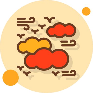 Hava durumu. Web simgesi basit illüstrasyon