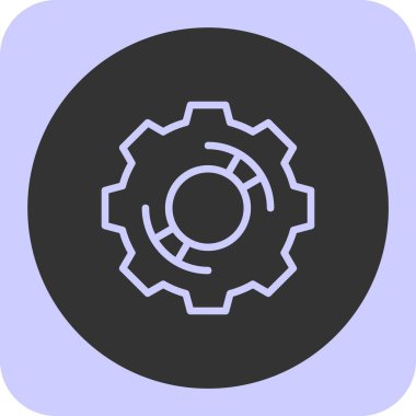 dişli simgesi vektör illüstrasyonu