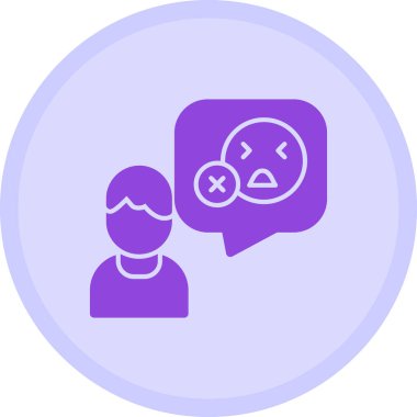 Konuş. Web simgesi basit illüstrasyon