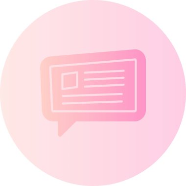 Konuşma yap. Web simgesi basit illüstrasyon