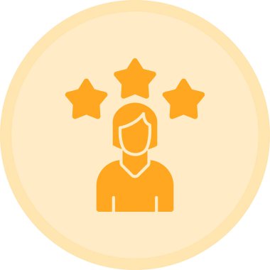 Bir yıldız simgesinin vektör illüstrasyonu