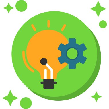 Fikir simgesi vektör illüstrasyonu