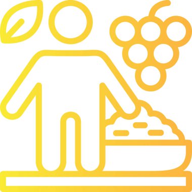 yiyecek simgesi, vektör illüstrasyonu