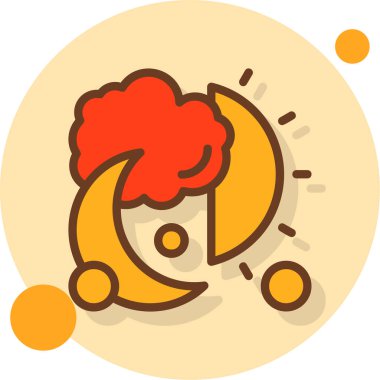 Beyin beyin ikonu - ana hatlar biçiminde