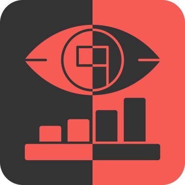 Göz simgesi vektör illüstrasyonu