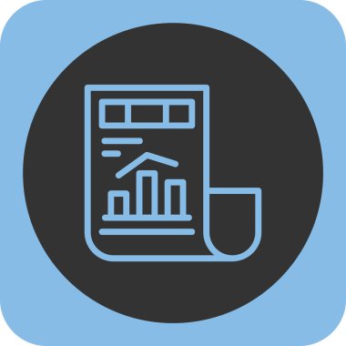 İş simgesi finans simgesinin vektör illüstrasyonu