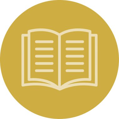 Kitap. Web simgesi basit illüstrasyon