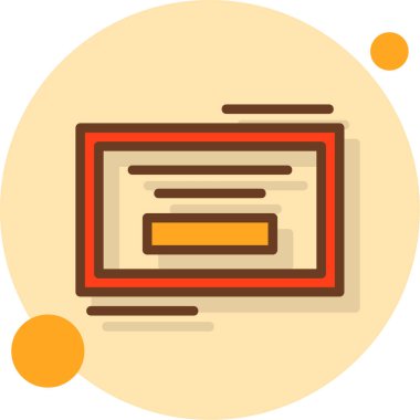 Ağ simgesi. Düz çizim. Web sayfası simgesi. düz tasarım biçimi.